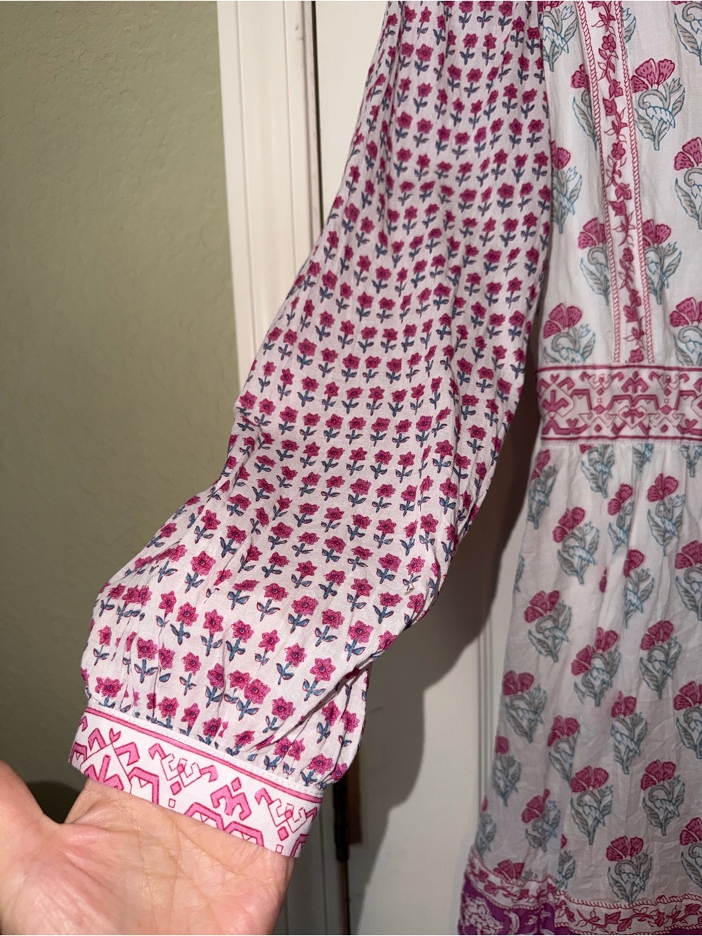 Haute Hippie Pink and White Floral Tunic Dress - Picture 4 of 8